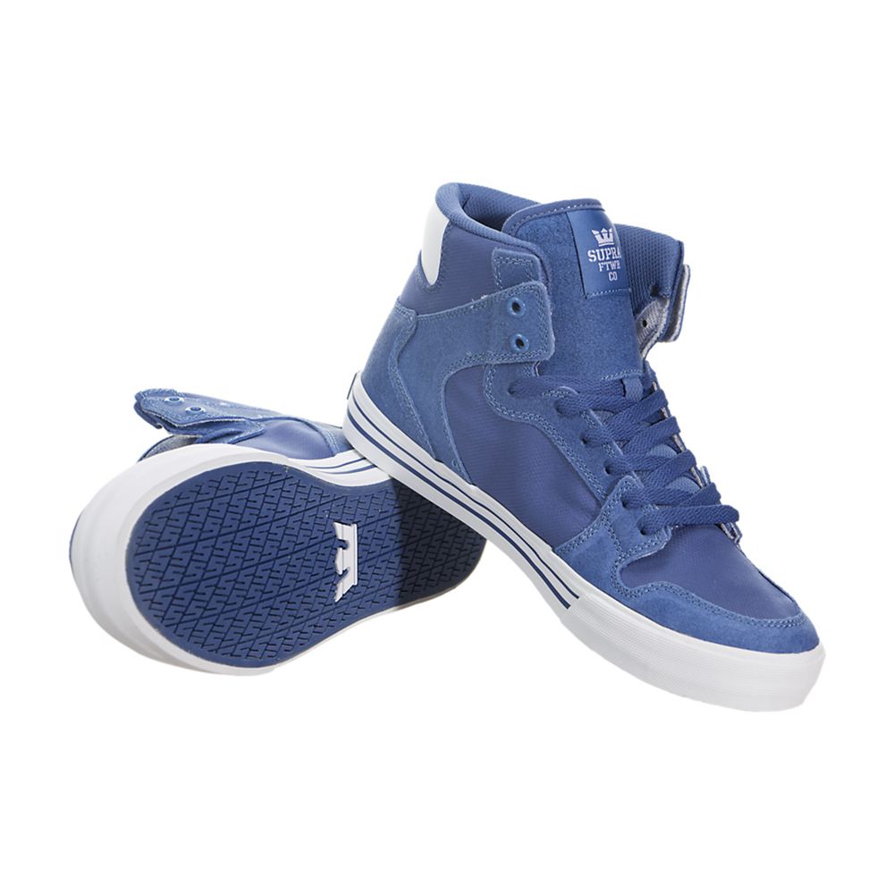 Baskets Montantes Supra Vaider Bleu Royal/White Homme | KNK-54987550